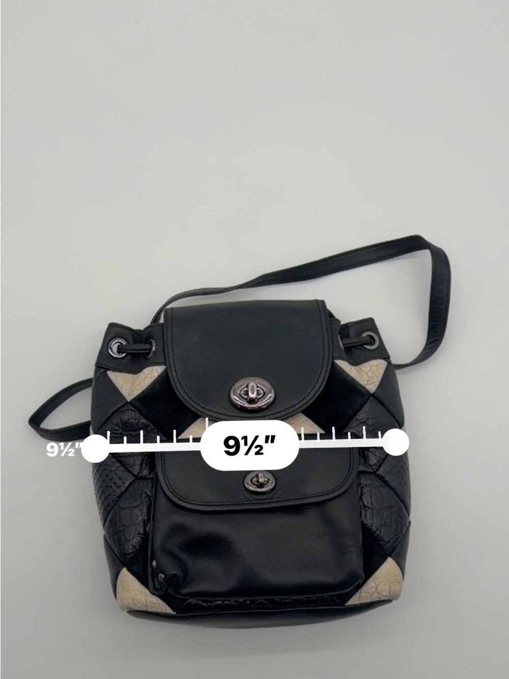 Coach Patchwork Leather Backpack - Picture 10 of 12